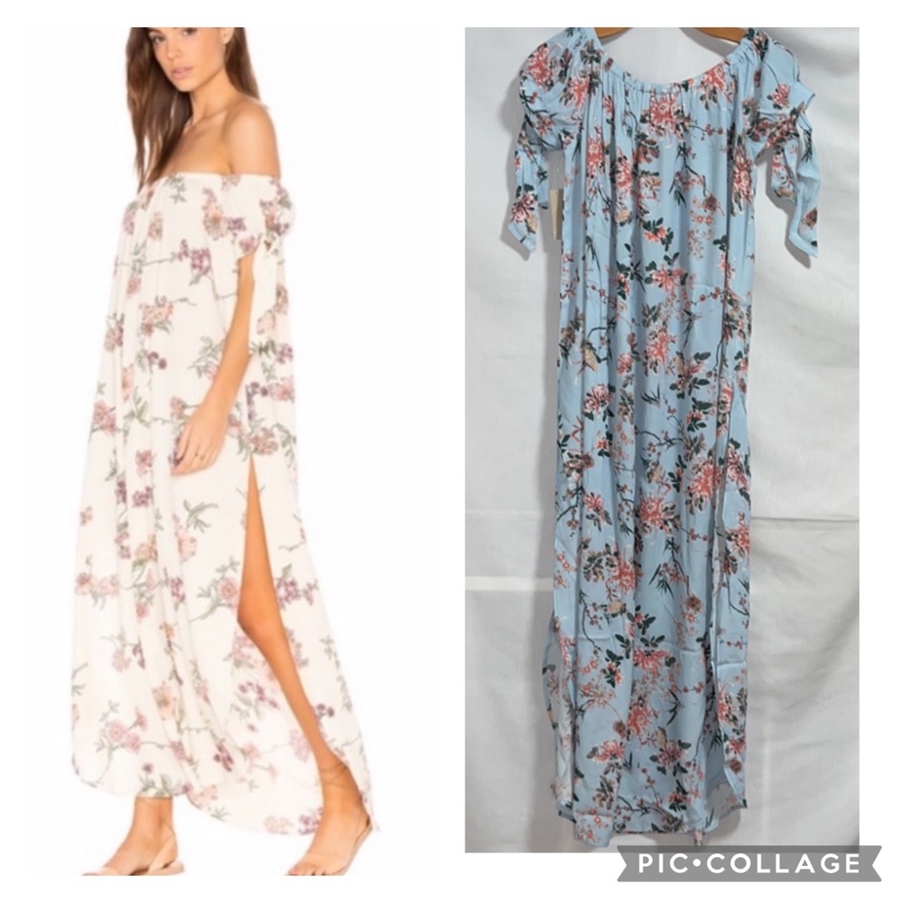 Flynn Skye maple maxi dress blue my mind S
